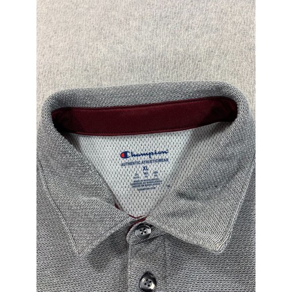 Texas A&M Aggies Champion Short Sleeve Polo Shirt (Men's XL) Gray - Picture 3 of 11